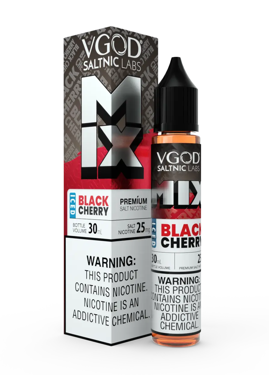VGOD black cherry ice 30ml 25mg 50mg salt nicotine flavor in Pakistan, now available at VIP vape