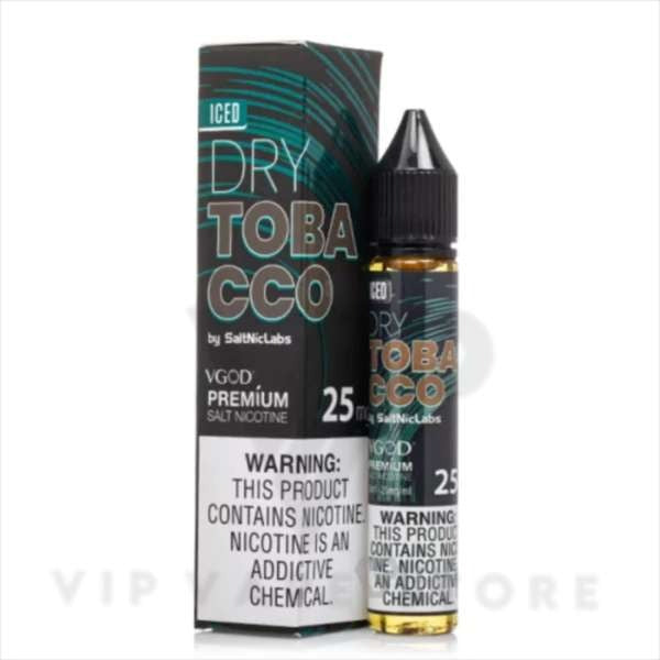 Classic meets cool VGOD Ice Dry Tobacco 30ml - Smooth tobacco notes with a whisper of menthol. Nic salt options, explore your favorite. Buy online