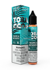 VGOD tropical reserve tobacco plus 30ml salt nicotine flavor fruit and tobacco mix combination