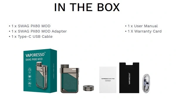 Vaporesso SWAG PX 80 Pod Mod Kit Vape store Vaporesso SWAG PX 80 Pod Mod Kit Vape store