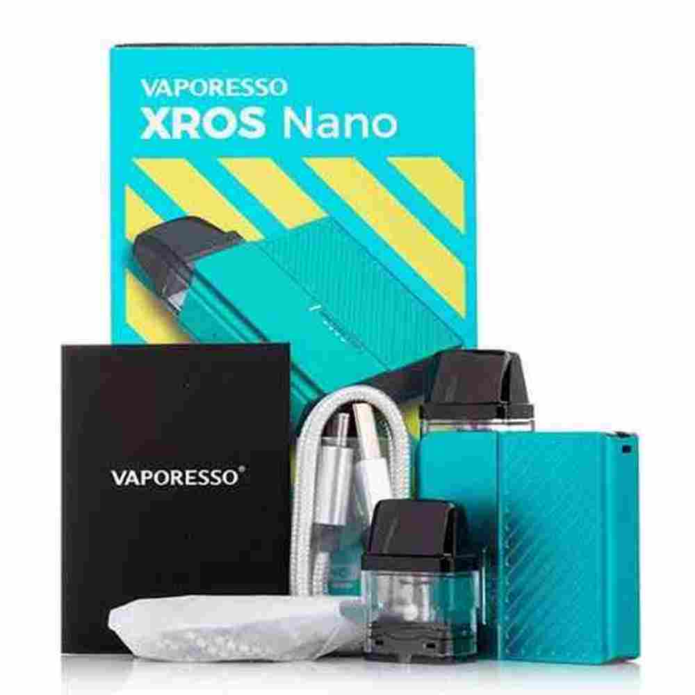 Vaporesso Xros Nano pod Kit MTL Vape Sleek & Pocket-Friendly! 1000mAh battery, 2ml & 3ml refillable pods, leak-proof & easy to use.