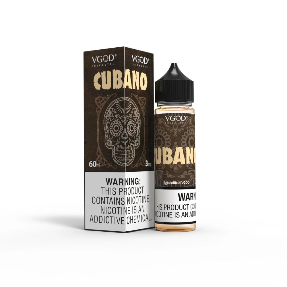 Rich cigar notes meet creamy delight! VGOD Cubano Brown 60ml E-juice - Smooth tobacco and butter custard in every puff. Shop with lowest price online