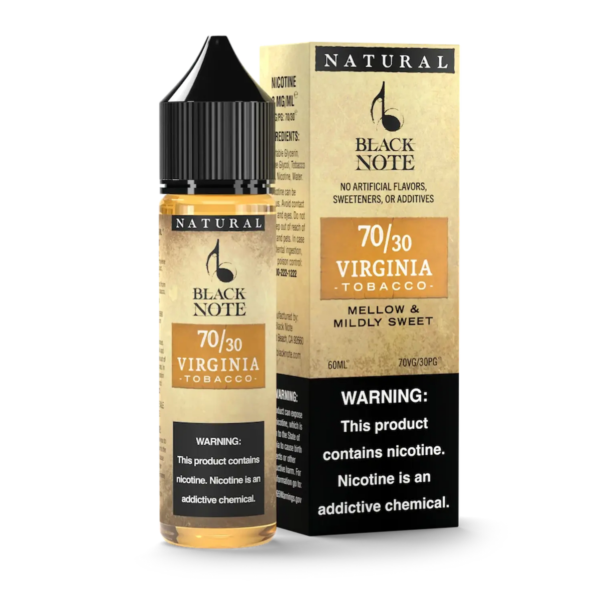 Black Note Virginia tobacco 60ml ( 70VG-30PG ) buy online only at VIP vaporizer shop Pakistan with best price