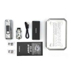 Package include box contents of Voopoo Argus XT 100w starter vape