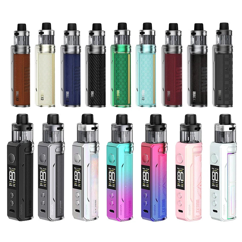 Voopoo Drag X2 Pod Mod Kit 80W all colours new and old both