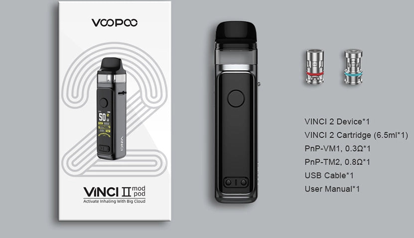 vinci 2 specs and box contents