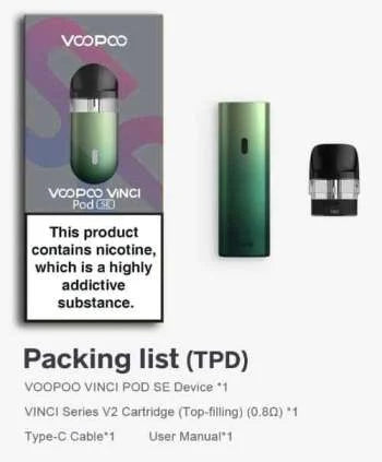 Voopoo Vinci SE Pod Kit System 15w Vape store Voopoo Vinci SE Pod Kit System 15w Vape store