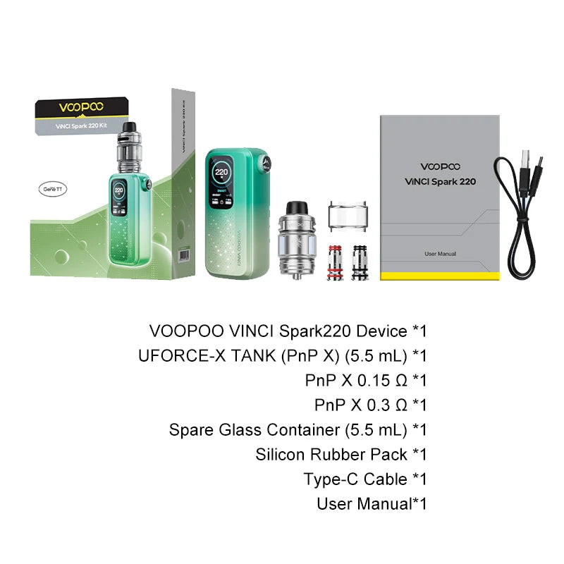 Voopoo Vinci Spark 220 Vape Kit Vape store Voopoo Vinci Spark 220 Vape Kit Vape store