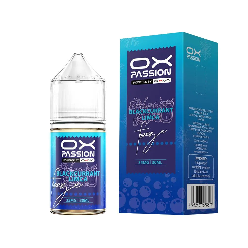 Black currant limca ox passion freeze 30ml 35mg 55mg
