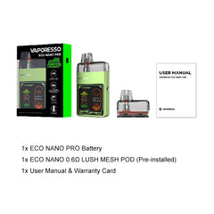 box includes eco nano pro