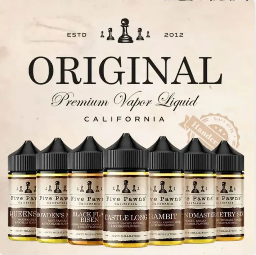 Five pawns original E-liquids 60ml all flavors best price in Pakistan