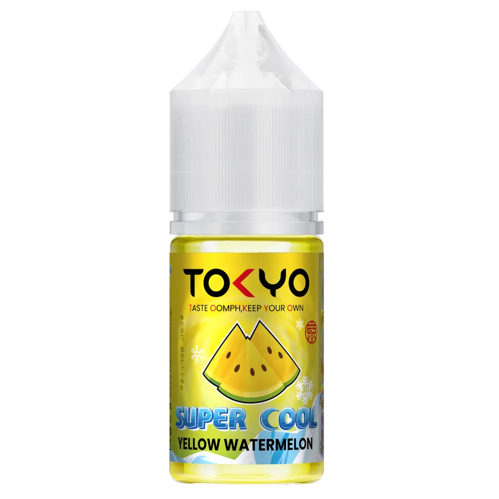 Yellow watermelon Nicsalt 30ml Tokyo Super Cool flavor 30mg 50mg 60mg