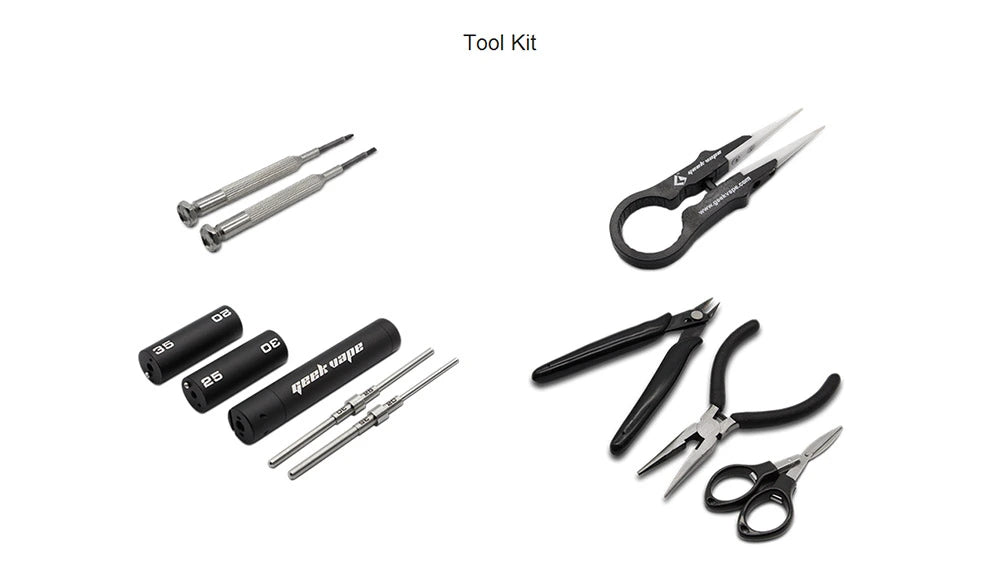 Geekvape mini tool kit scissor, tweezers, nose plier, screw driver and many more all in one