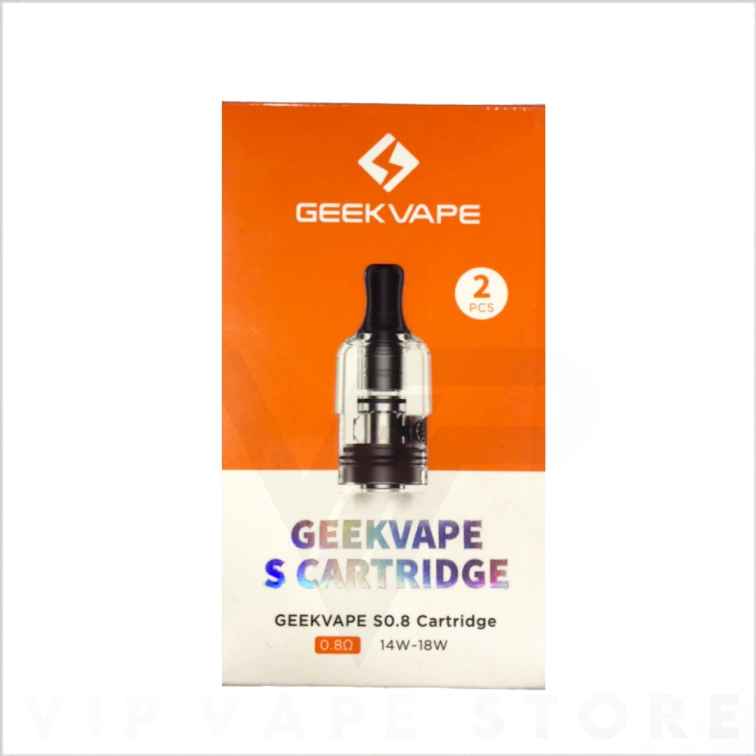 GeekVape S wenax Cartridge Pod 2ml designed for the Wenax S3 Pod System, also compatible with Wenax SC and Wenax Stylus. These pods feature a convenient silicone stoppered side filling system, allowing for a 2.0ml capacity.