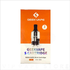 GeekVape S wenax Cartridge Pod 2ml designed for the Wenax S3 Pod System, also compatible with Wenax SC and Wenax Stylus. These pods feature a convenient silicone stoppered side filling system, allowing for a 2.0ml capacity.