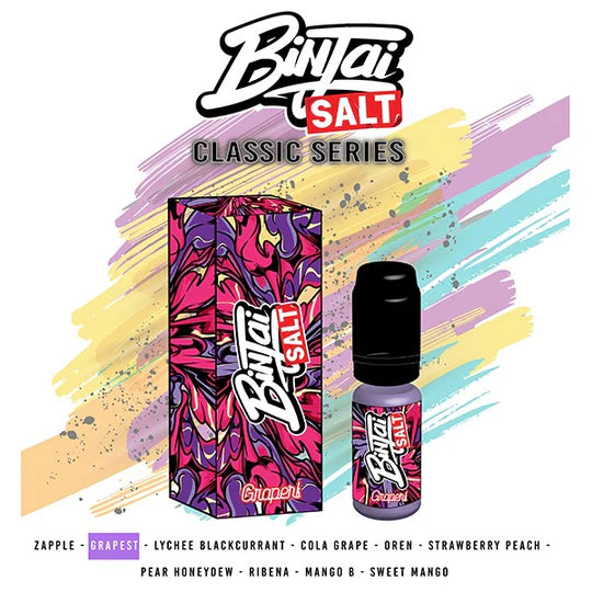 Binjai 10ml classic ice salt nicotine all flavors and reviews