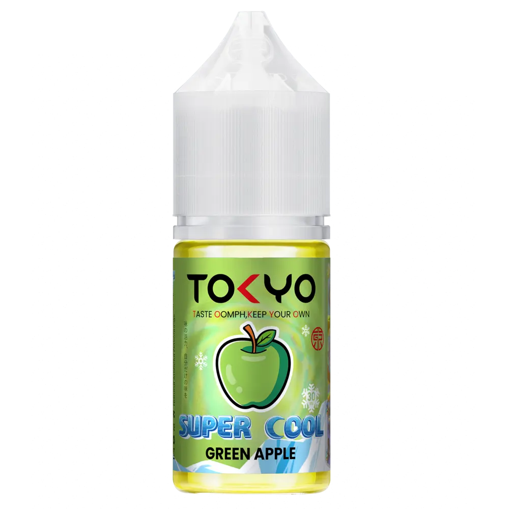 Green apple Tokyo Super Cool 30ml nicsalt best price online