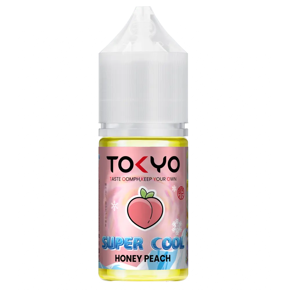 Honey peach Tokyo Super Cool 30ml flavor ice 30mg 50mg 60mg nicsalt