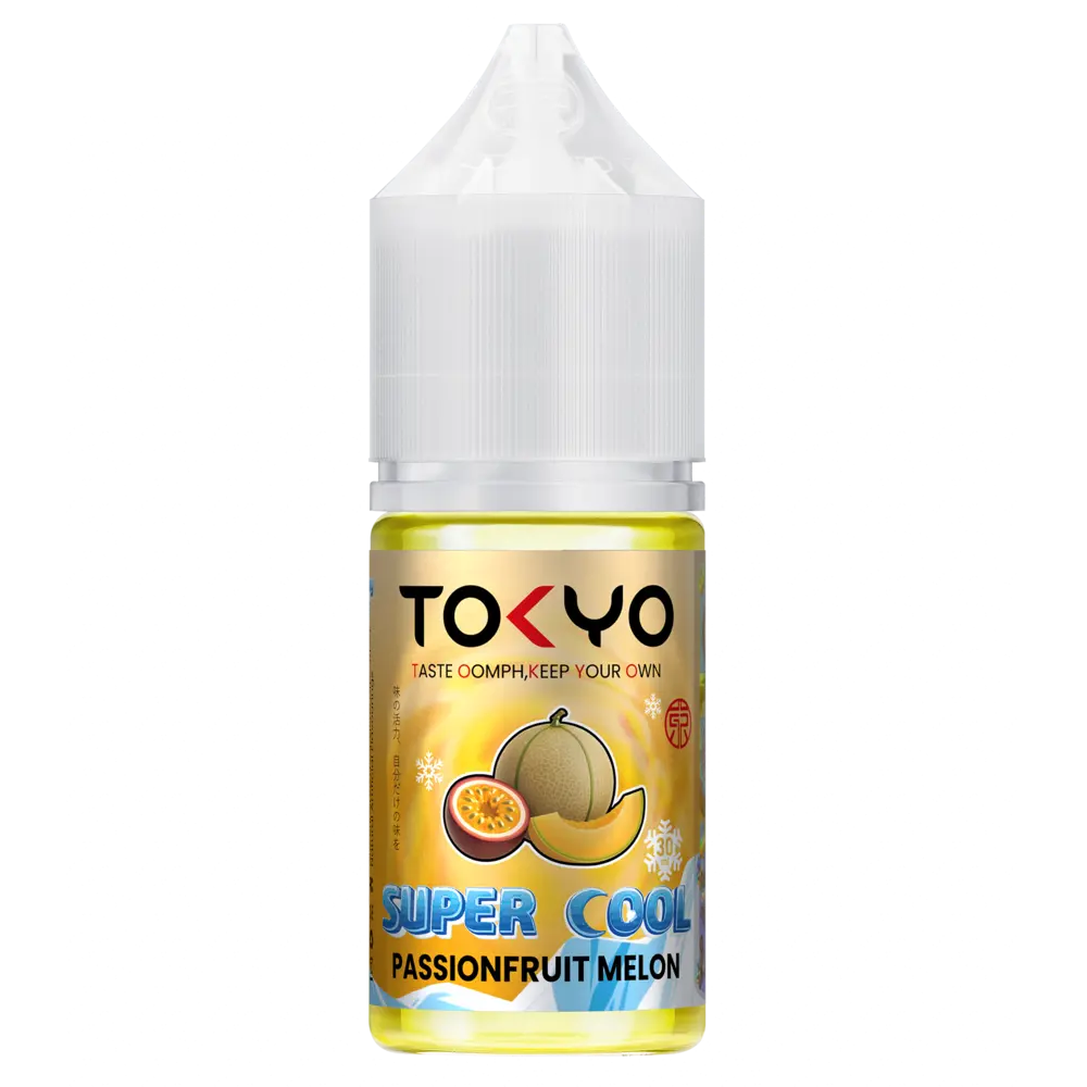 Passion fruit melon Tokyo Super Cool flavor 30ml nicsalt best prie at VIP vape