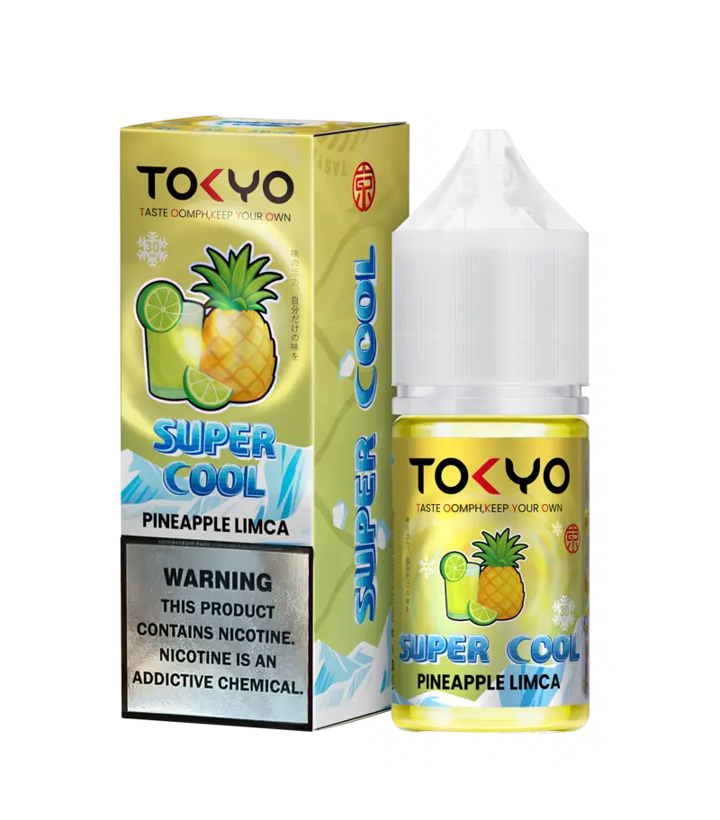 Pineapple limca Nicsalt 30ml Tokyo Super Cool best flavor price in Pakistan