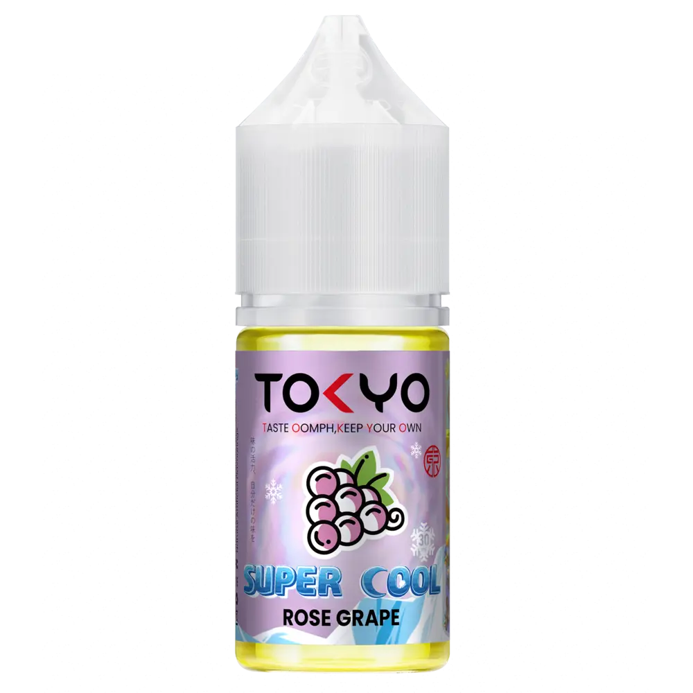 Rose grape Tokyo Super Cool 30ml flavor 30mg 50mg 60mg best price online