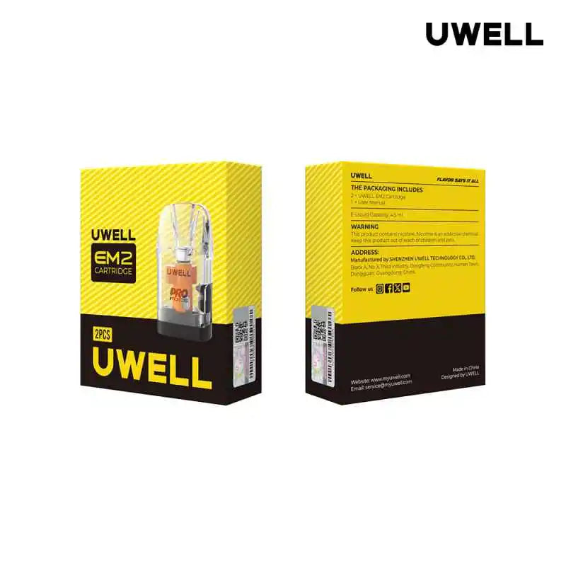 Uwell Caliburn EM2 Pod kit System coil life and replacement pod