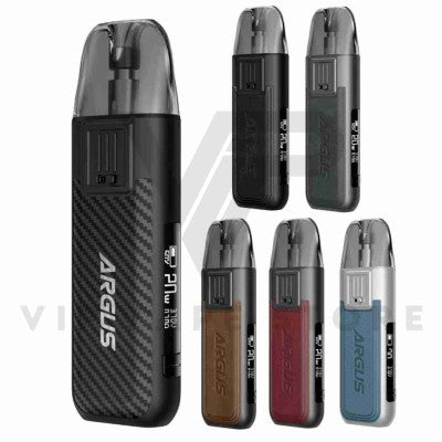 Voopoo Argus Pod Kit&nbsp;a max output of 18w with the battery of 900 mah and the most latest GENE chipset &amp; ITO optimizing technology which helps to enhance flavor experience, for which voopoo is famous for. A design with small LCD display for puff counting and battery indication, There are two variants of&nbsp;Argus cartridges&nbsp;0.7 for DL and 1.2 for MTL. Its most unique design and smaller size is good for pocket and easily adjustable in hands