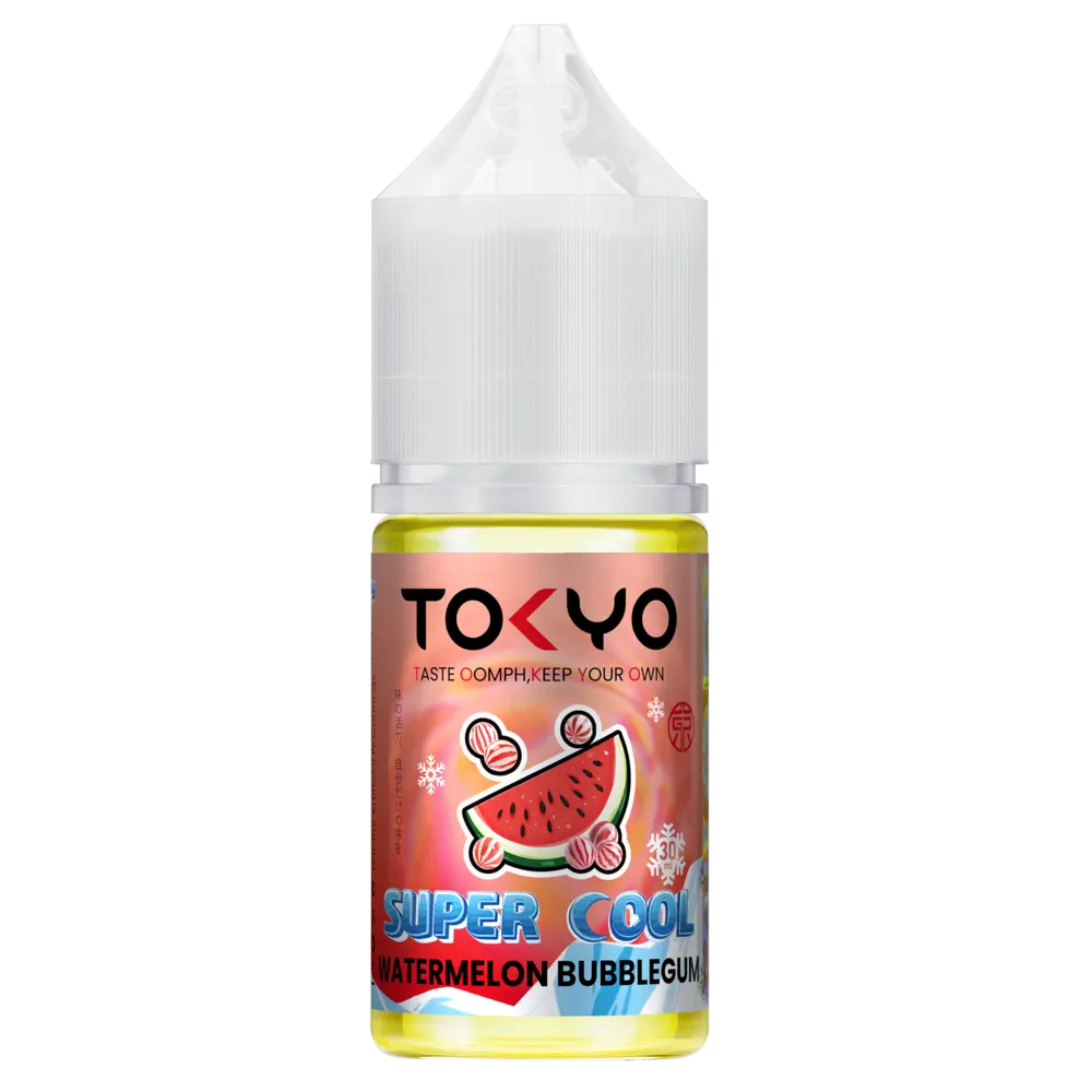 ice Watermelon bubblegum Tokyo Super Cool flavor 30mg 50mg 60mg